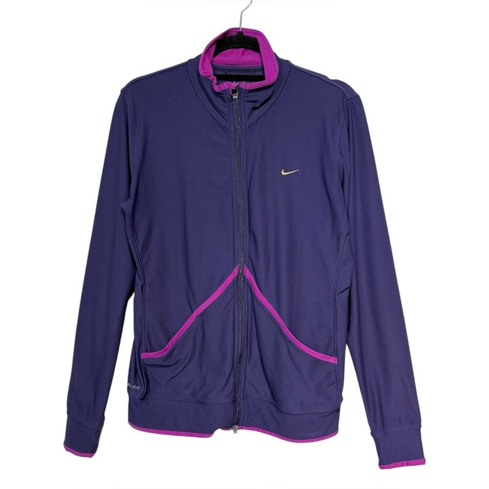 Nike Dri-FIT Victory Track Jacket Womens L Purple Pink Y2K 2010s